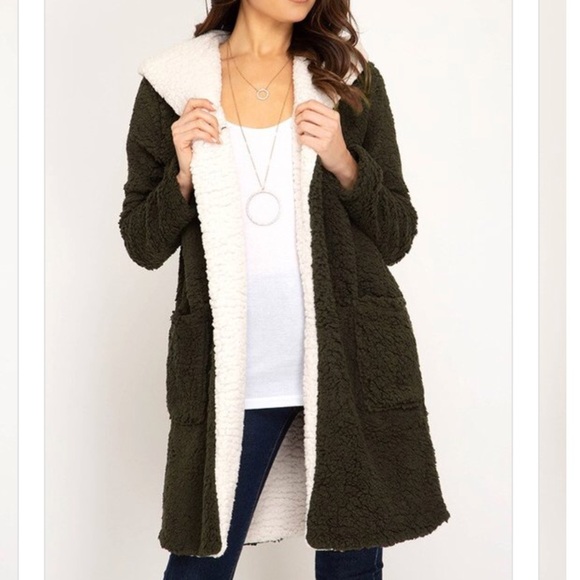 Desired Collection Jackets & Blazers - LAST1️⃣ B&W Shearling Fleece Coat ✨FINAL PRICE✨
